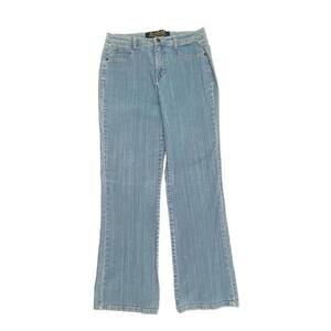 Gloria Vanderbilt Bootcut Back Flap Pockets Womens size 10 Light Blue Denim Jean